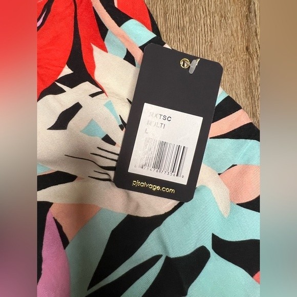 PJ Salvage Tropical Staycation Floral Cami Pajama Top Size L - Picture 5 of 5